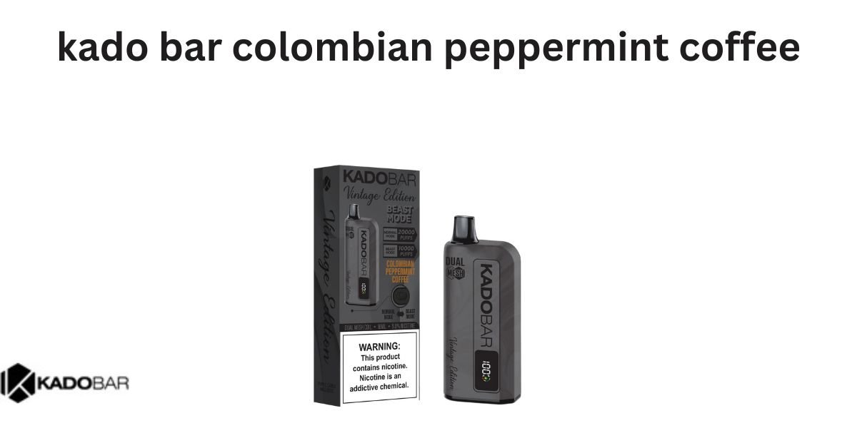 kado bar colombian peppermint coffee